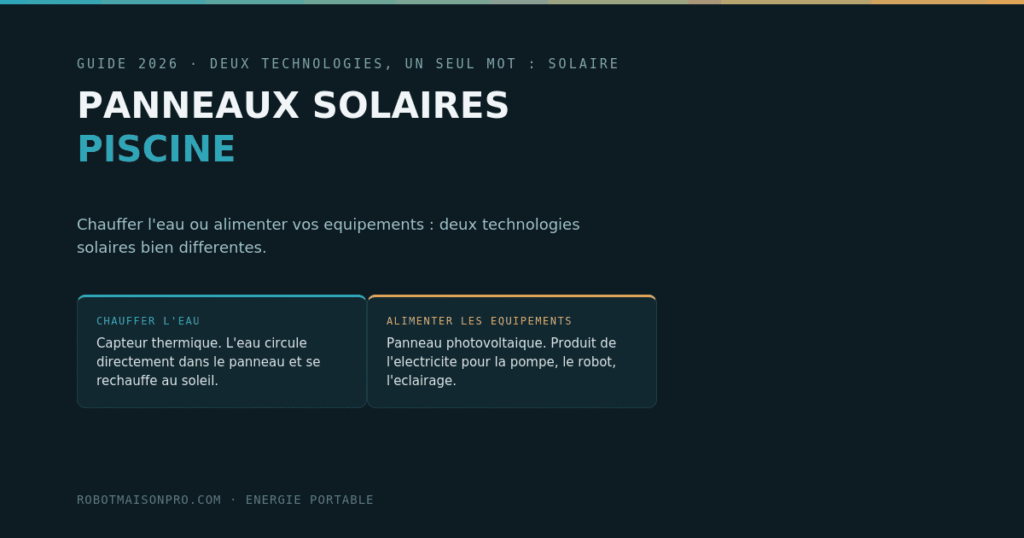Panneaux solaires pour piscine : chauffer et alimenter sa piscine